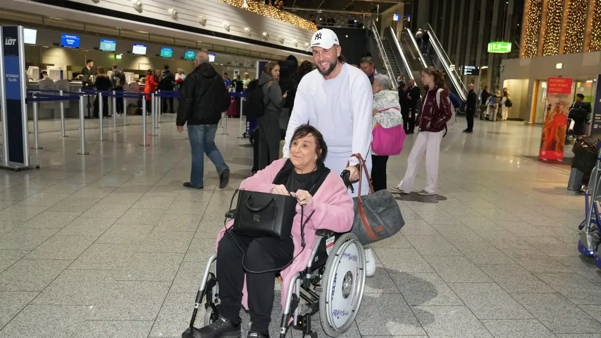 Maurice Dziwak und seine Mutter