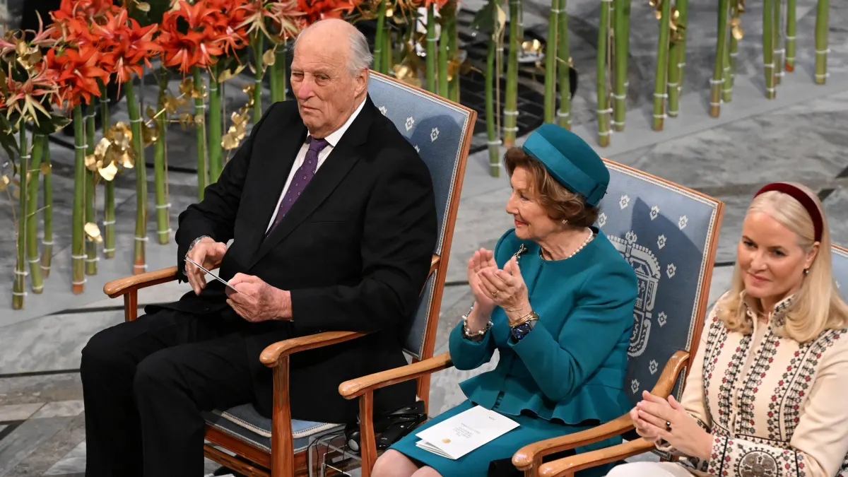 König Harald, Königin Sonja und Prinzessin Mette-Marit.