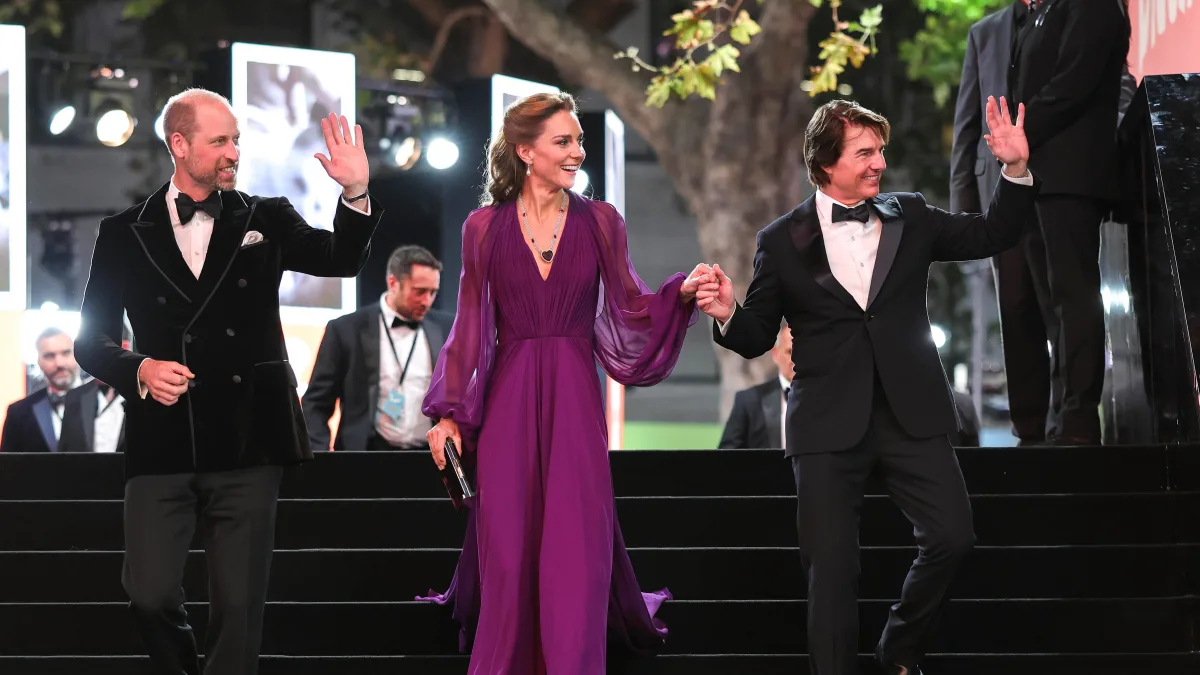Prinz William, Prinzessin Kate und Tom Cruise