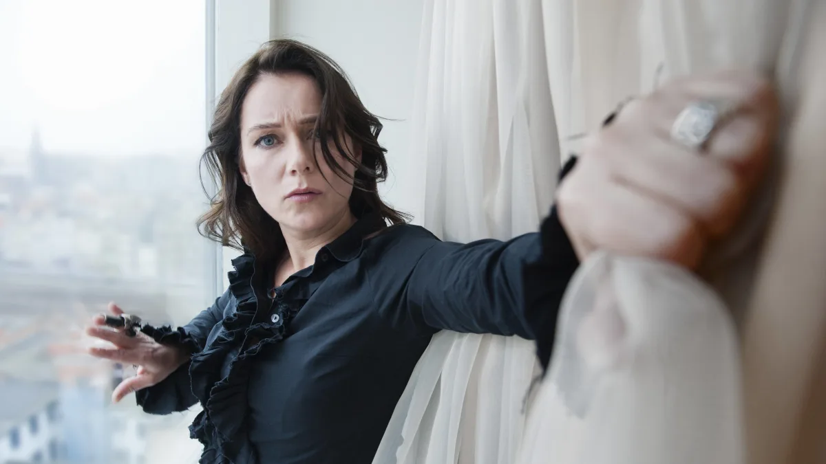 Sidse Babett Knudsen spielt in der Serie Borgen mit