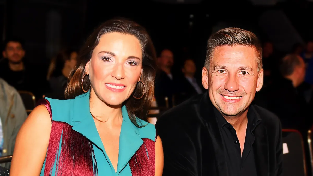 26.10.2019, xlakx, Boxen, Nick Hannig - Ryno Liebenberg emspor, v.l.Simone Mecky-Ballack und Ehemann Andreas Mecky am Bo