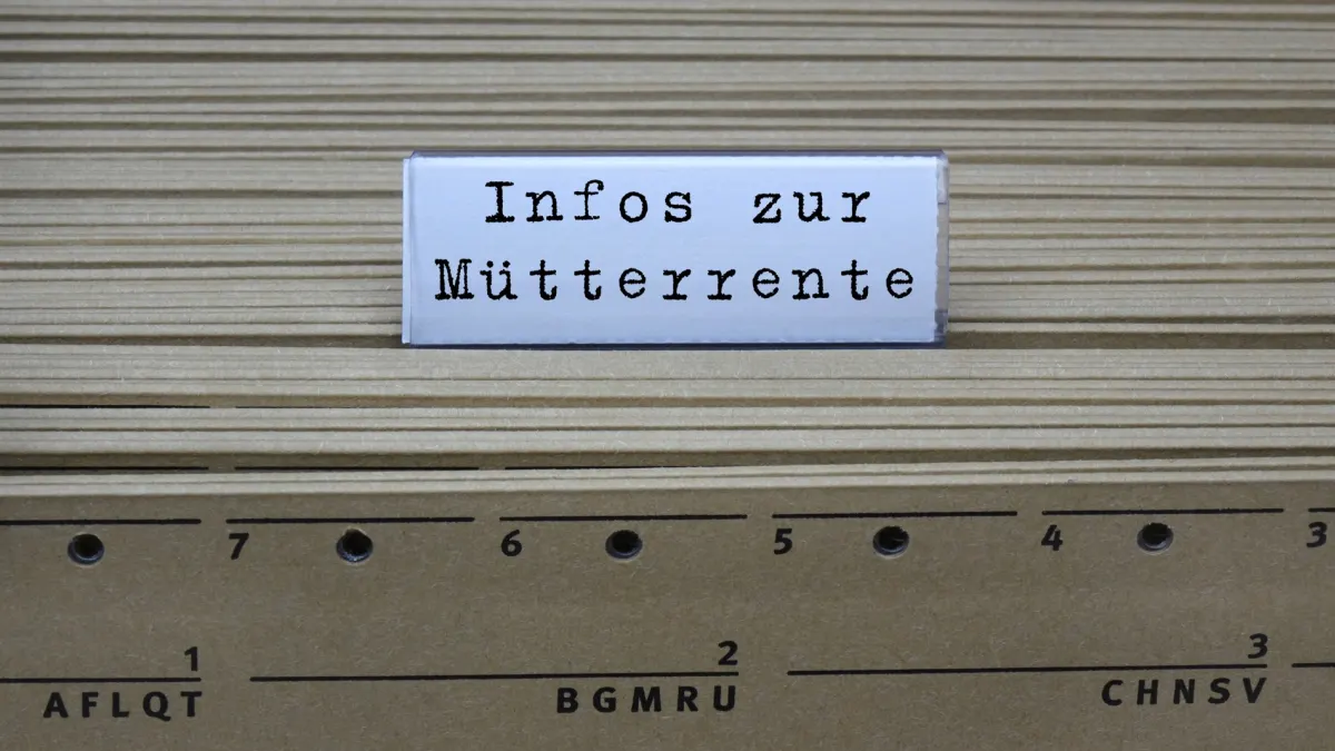 Die Mütterrente soll 2027 kommen