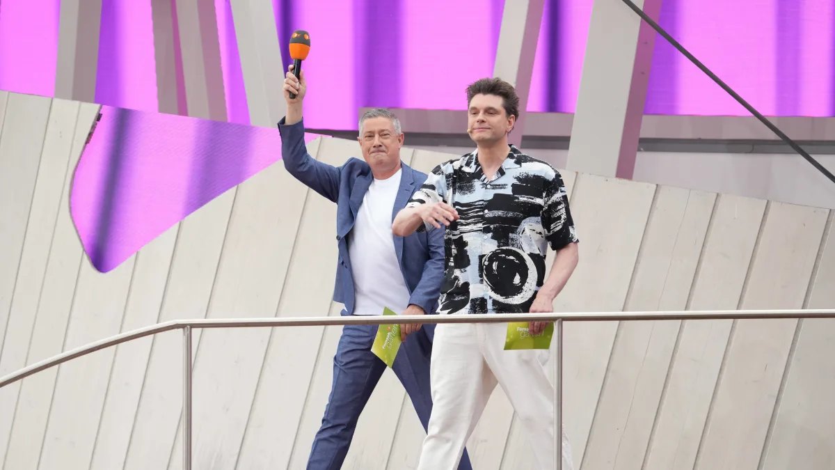 "Fernsehgarten"-Folge mit Joachim Llambi und Lutz van der Horst 2025 moderatoren