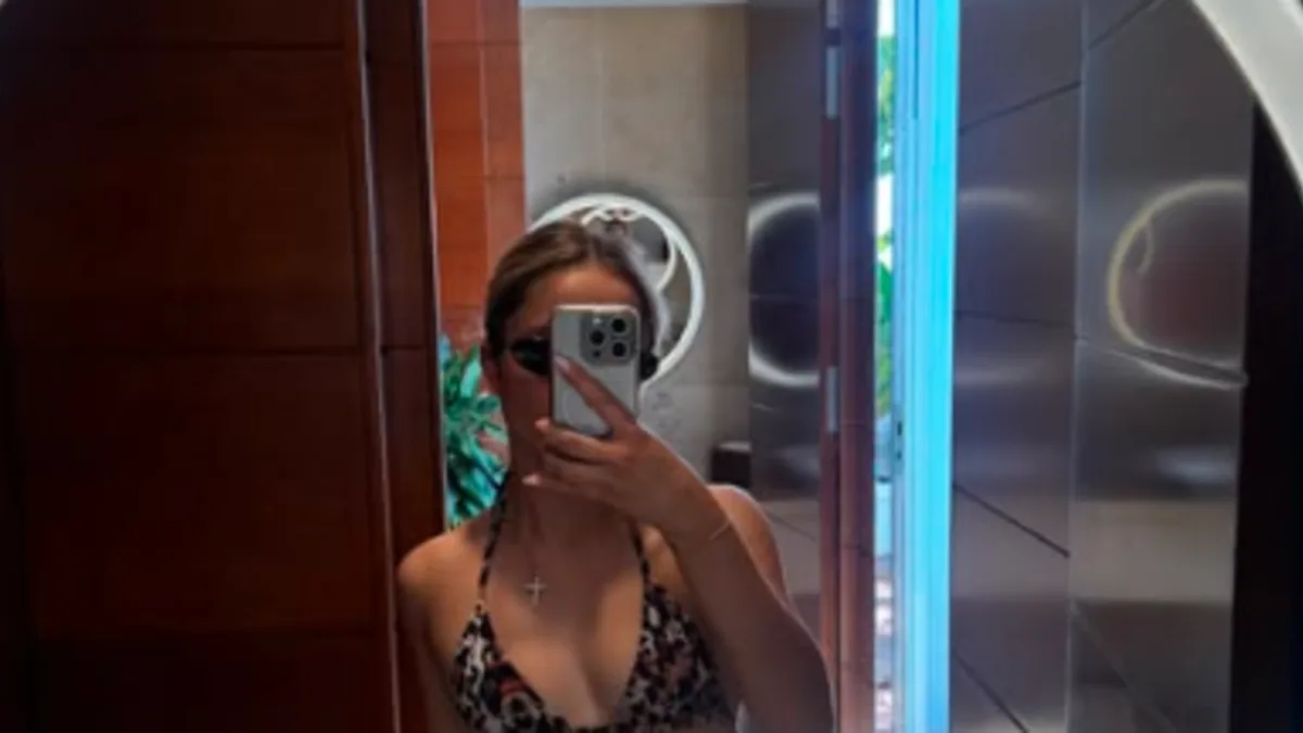 Davina Geiss im Leo-Bikini