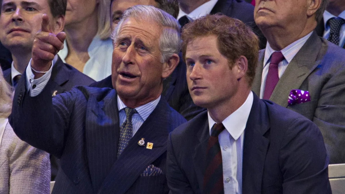 könig charles prinz harry treffen