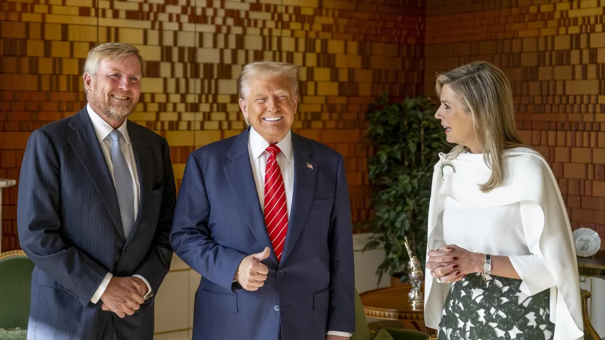 König Willem-Alexander, Donald Trump und Königin Maxima