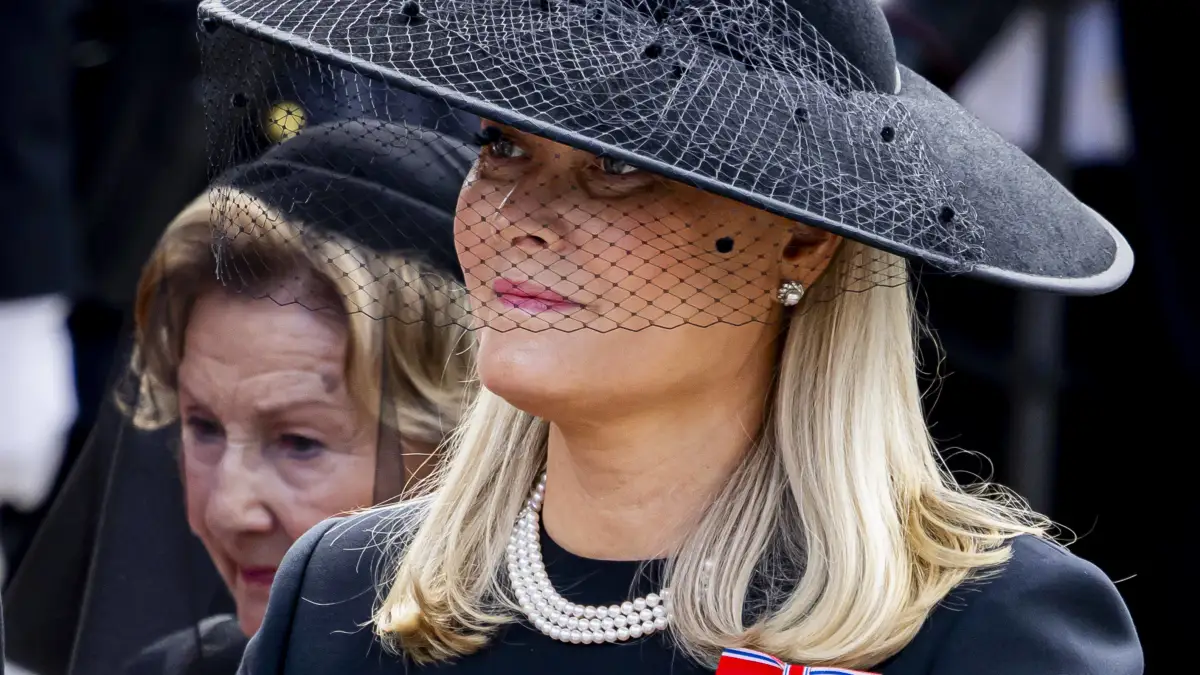 Königin Mette-Marit bei der Beerdigung von König Harald im September 2026