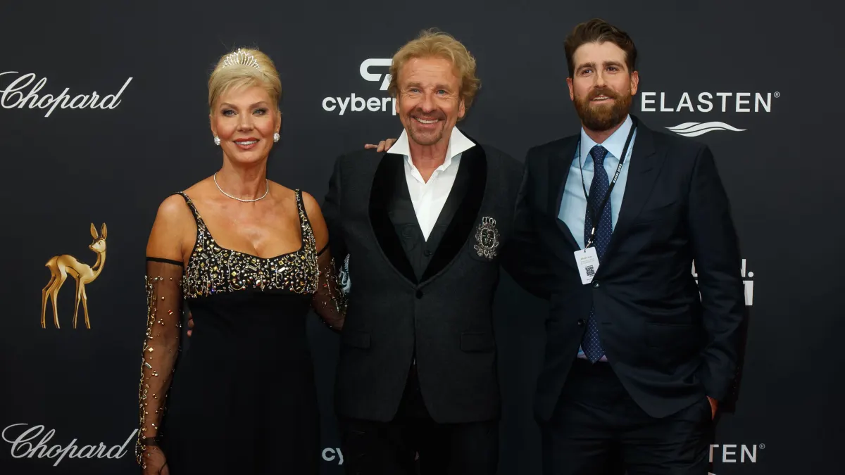 Karina, Thomas Gottschalk und Roman Gottschalk