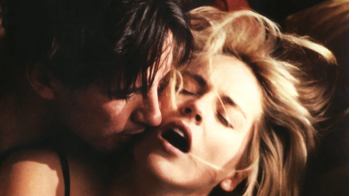 William Baldwin und Sharon Stone in „Sliver“ 1993