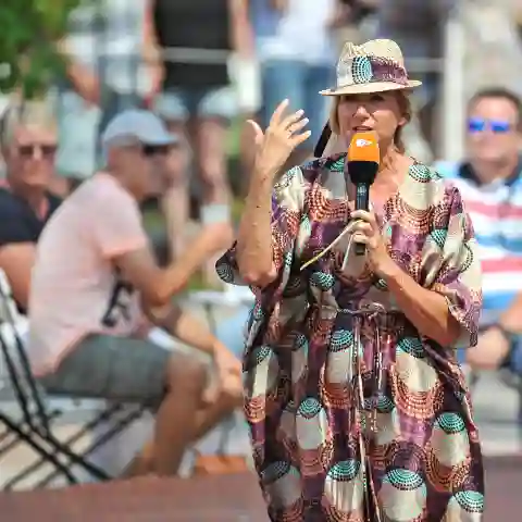 Andrea Kiewel beim „Fernsehgarten“