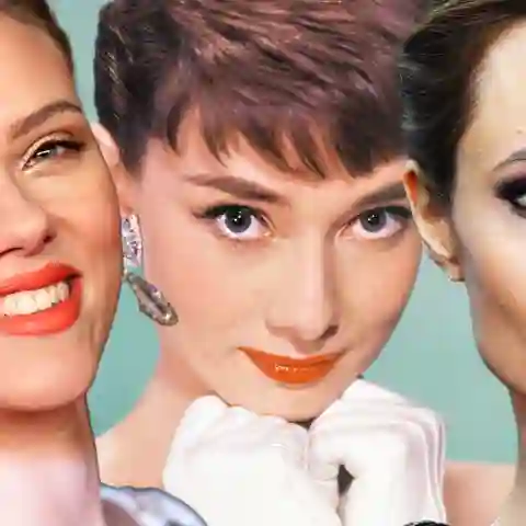 Scarlett Johansson,  Angelina Jolie, Audrey Hepburn schönsten Schauspieler