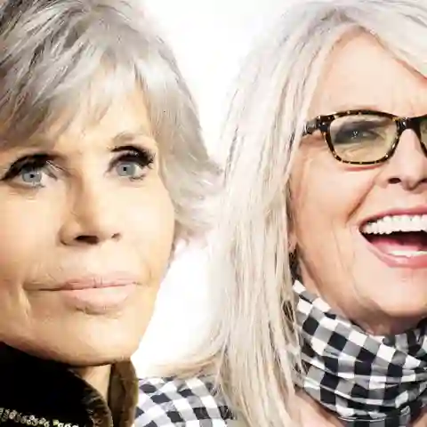 Jane Fonda, Diane Keaton Promi-Frisuren für Frauen über 60