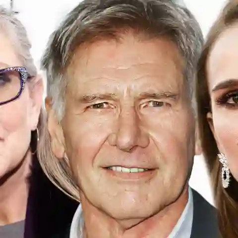 Natalie Portman, Harrison Ford, Carrie Fisher