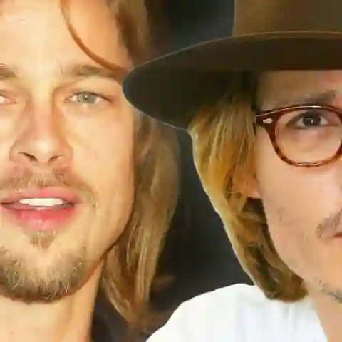 Hollywoodstars früher Brad Pitt, Johnny Depp