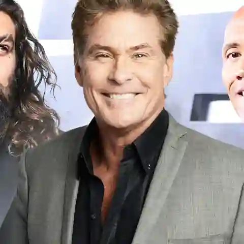 Dwayne Johnson, Jason Momoa,  David Hasselhoff diese Stars sind groß