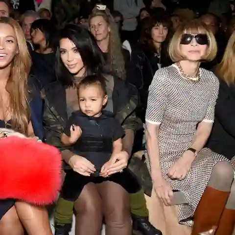 Beyoncé Knowles, Kim Kardashian, North West und Anna Wintour auf der New York Fashion Week