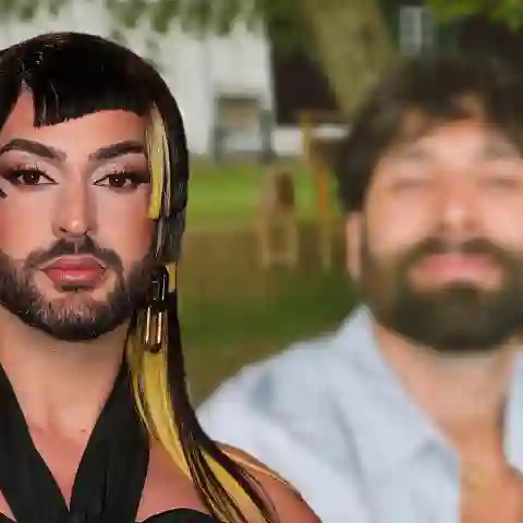 conchita wurst ohne make up ungeschminkt perücke