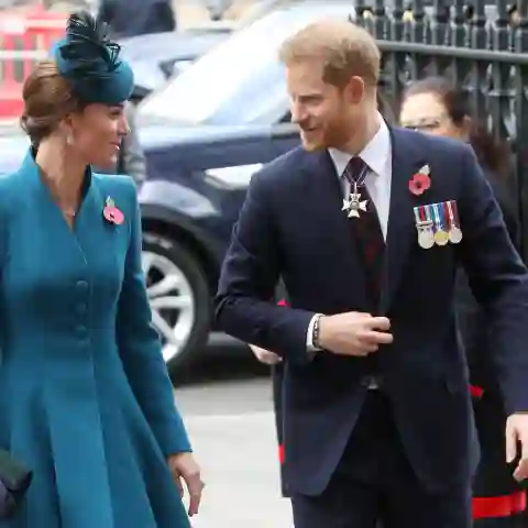 Herzogin Kate und Prinz Harry beim ANZAC Day Service of Commemoration and Thanksgiving 2019