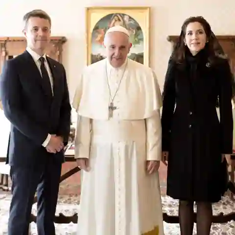 Kronprinz Frederik, Papst Franziskus und Kronprinzessin Mary