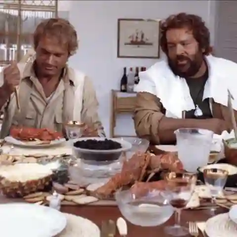 "Das Krokodil und sein Nilpferd" mit Terence Hill und Bud Spencer