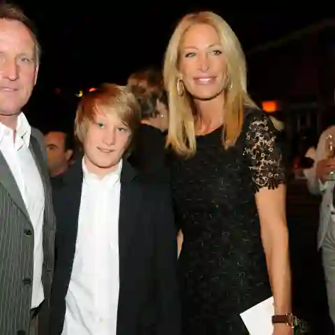 Andreas Brehme mit Ex-Ehefrau Pilar und Sohn Alessio 2008