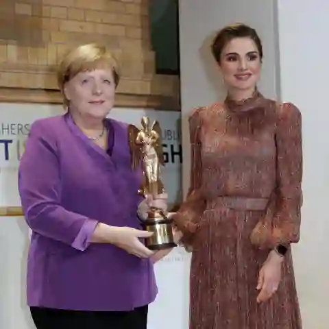 Angela Merkel Königin Rania