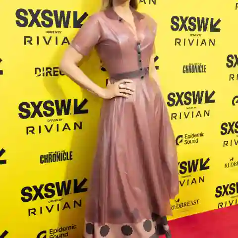 Blake Lively im Latex-Kleid