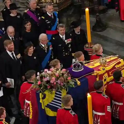Europäische Royals bei der Beerdigung der Queen