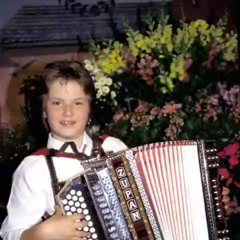 Florian Silbereisen als Kind im Jahr 1992