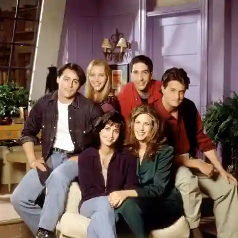 Der Cast von „Friends“: Matt LeBlanc, Lisa Kudrow, David Schwimmer, Matthew Perry,  Courteney Cox, und Jennifer Aniston