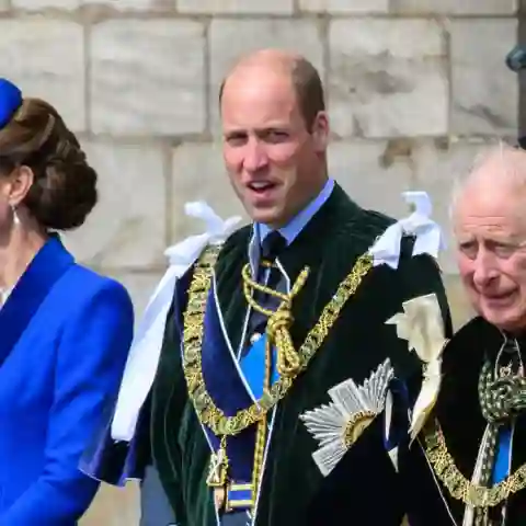 König Charles III., Prinz William und Herzogin Kate