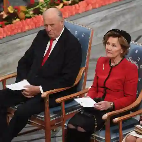 König Harald und Königin Sonja bei der Nobelpreisverleihung in Oslo 2019