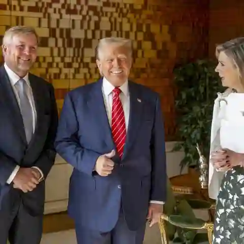 König Willem-Alexander, Donald Trump und Königin Maxima