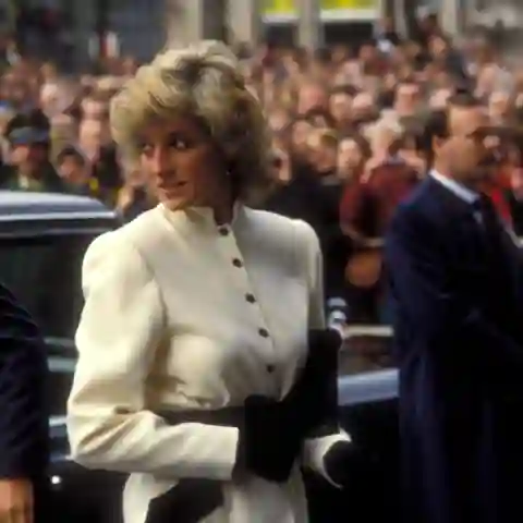 Lady Diana anlässlich eines Besuches in Köln am 2. November 1987