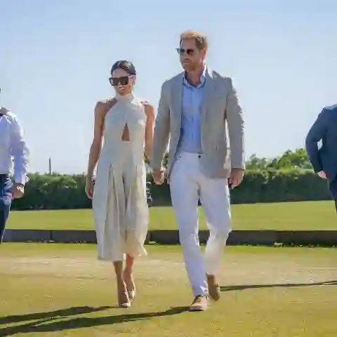 Prinz Harry und Meghan bei einem Polo-Turnier