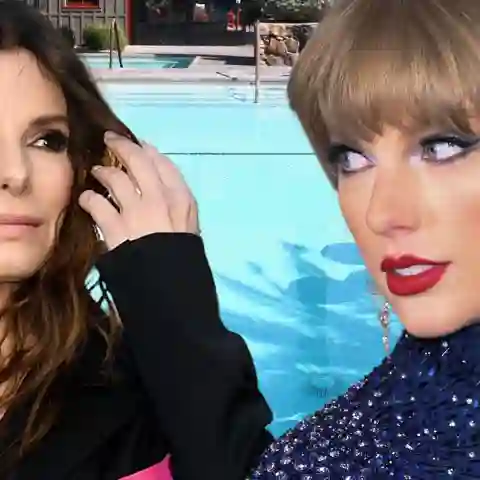 Taylor Swift und Sandra Bullock schwimmen