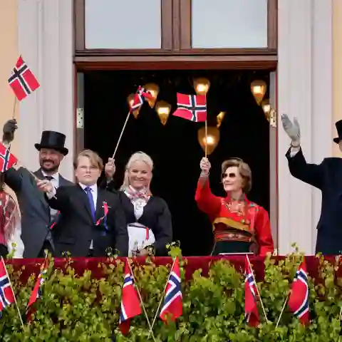Norwegische Königsfamilie am Nationalfeiertag 2020