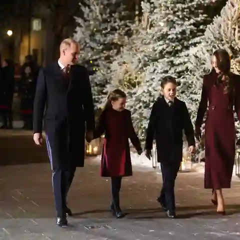 Britische Königsfamilie Prinz William Prinzessin Charlotte Prinz George Herzogin Kate