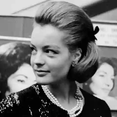 Romy Schneider bei einer Gala im Jahr 1963