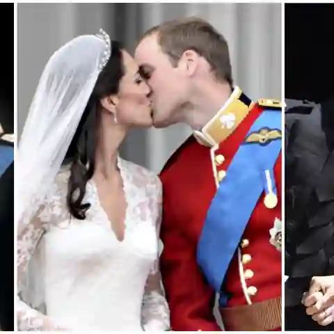 Die britischen Royals an ihren Hochzeiten