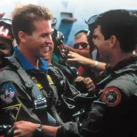 Val Kilmer und Tom Cruise in 'Top Gun'.