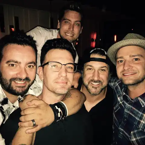 An JC's 40. Geburtstag kamen die ehemaligen Mitglieder von NSYNC zusammen