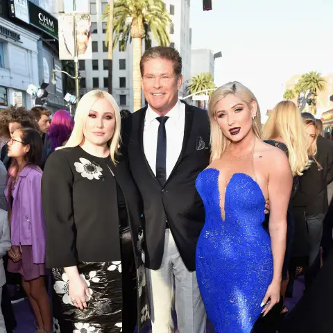 Taylor Ann Hasselhoff, David Hasselhoff, und Hayley Hasselhoff bei der Premiere zu „Guardians of the Galaxy Vol. 2“
