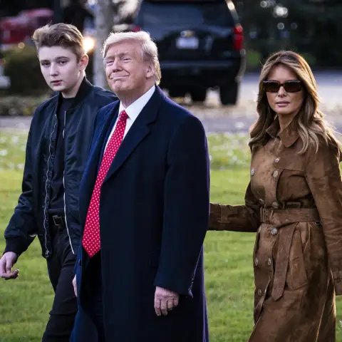 Donald Trump mit Barron und Melania