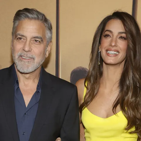 George Clooney und seine Frau Amal Clooney im Jahr 2023
