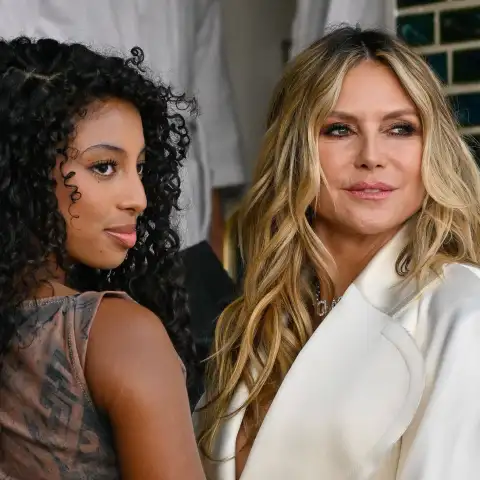 Lou und Heidi Klum auf der Fashionweek.