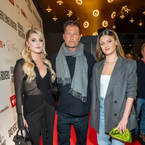 Til Schweiger mit seinen Töchtern Luna und Emma