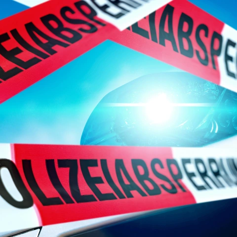 Polizei-Sperre