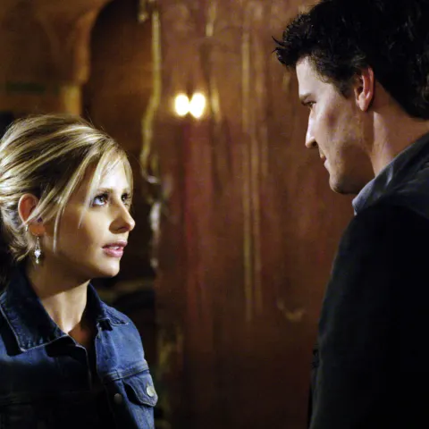 Sarah Michelle Gellar und David Boreanaz in „Buffy“