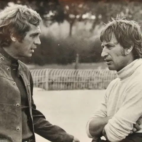 Siegfried Rauch und Steve McQueen
